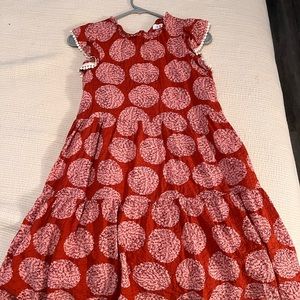 Orange and pink dress